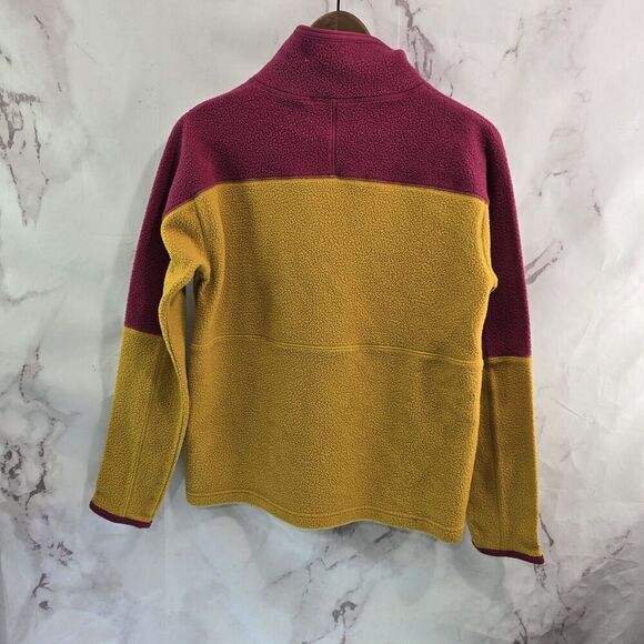 Cotopaxi Pullover Womens Small Yellow Pink Quarter Zip Abrazo Fleece Raspberry - Picture 6 of 11